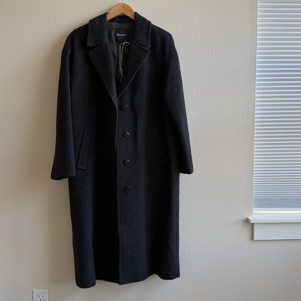 Madewell 🩶 Beautiful CHARCOAL Grey Women's Winter Coat 🤩 - Picture 9 of 13